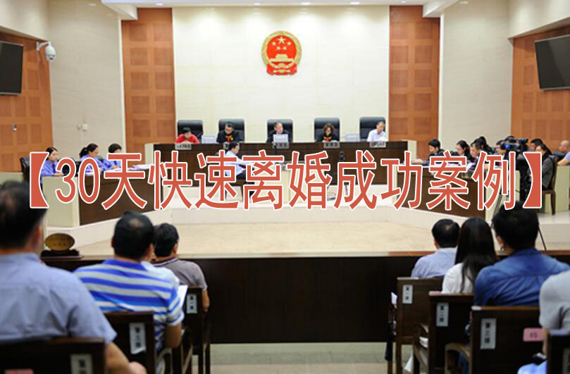 30天快速离婚成功案例